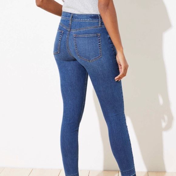 Let Down Hem Slim Pocket Skinny Jeans - Picture 3 of 3